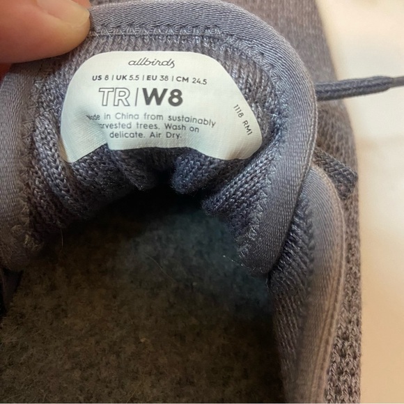 Allbirds Heather Blue Tree Runners Women’s Sneakers - Picture 2 of 8